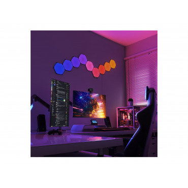 Nanoleaf | Shapes Black Hexagons Starter Kit (9 panels) | 42 W | WiFi
