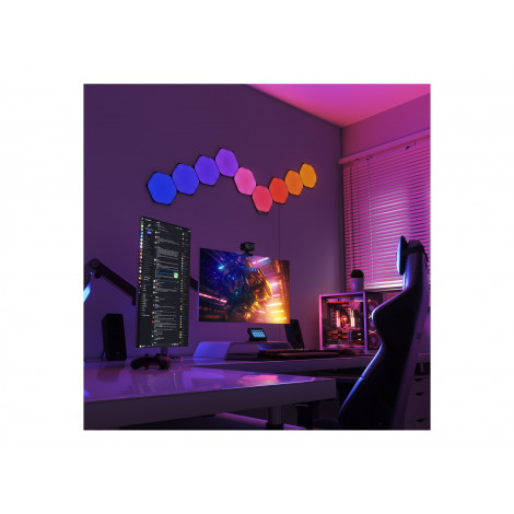 Nanoleaf | Shapes Black Hexagon Expansion pack (3 panels) | 42 W | WiFi
