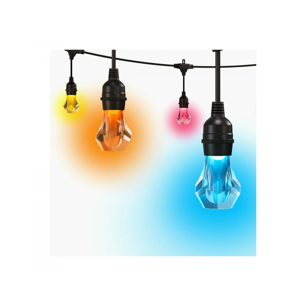 Nanoleaf Essentials Matter Smart Multicolour Outdoor String Lights Starter Kit 15m | 16M+