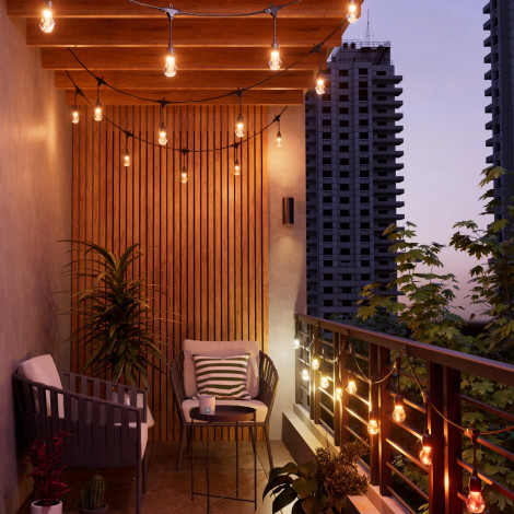 Nanoleaf Essentials Matter Smart Multicolour Outdoor String Lights Starter Kit 15m | 16M+