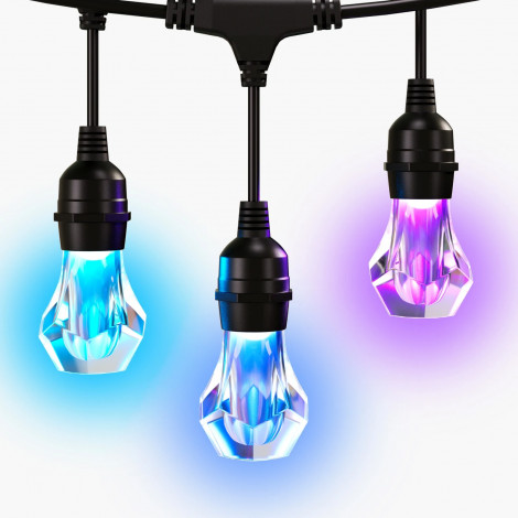 Nanoleaf Essentials Matter Smart Multicolour Outdoor String Lights Expansion 15m | 16M+
