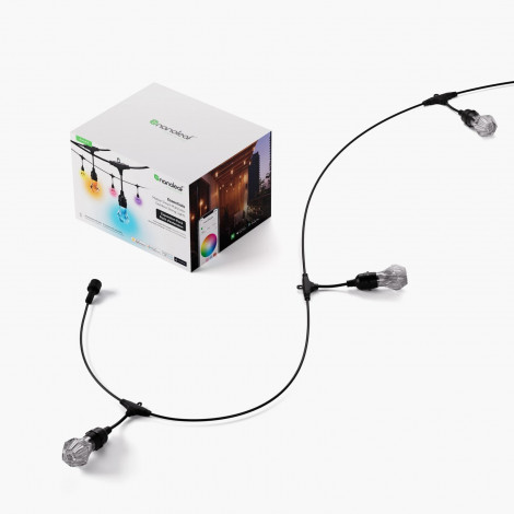 Nanoleaf Essentials Matter Smart Multicolour Outdoor String Lights Expansion 15m | 16M+