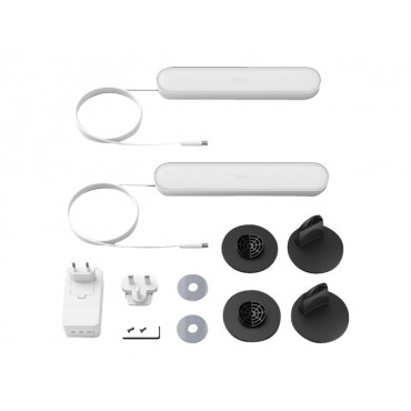 Philips Hue Play WCA Lightbar Base, Twin pack, White | 42 W | 2000-6500 Hue White Colour Ambiance