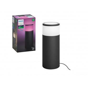 Philips Hue WCA Calla Outdoor Bollard, Black | 8 W | 2000-6500 Hue White Colour Ambiance