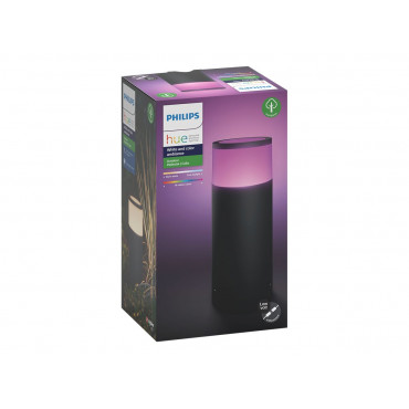 Philips Hue WCA Calla Outdoor Bollard, Black | 8 W | 2000-6500 Hue White Colour Ambiance