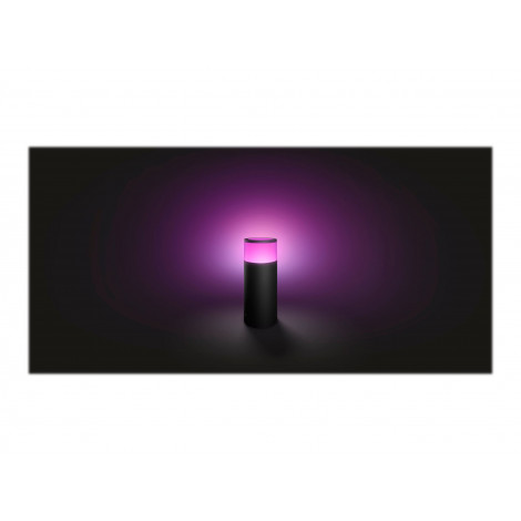 Philips Hue WCA Calla Outdoor Bollard, Black | 8 W | 2000-6500 Hue White Colour Ambiance