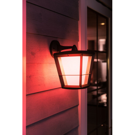 Philips Hue WCA Econic Outdoor Wall Lantern | 15 W | 2000-6500 Hue White Colour Ambiance