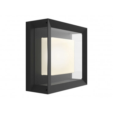 Philips Hue WCA Econic Outdoor Square Wall Lantern | 15 W | 2000-6500 Hue White Colour Ambiance