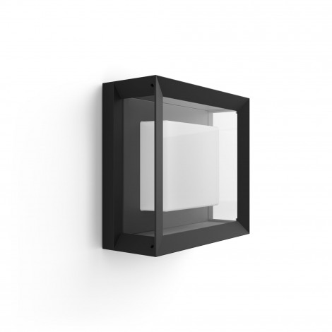 Philips Hue WCA Econic Outdoor Square Wall Lantern | 15 W | 2000-6500 Hue White Colour Ambiance