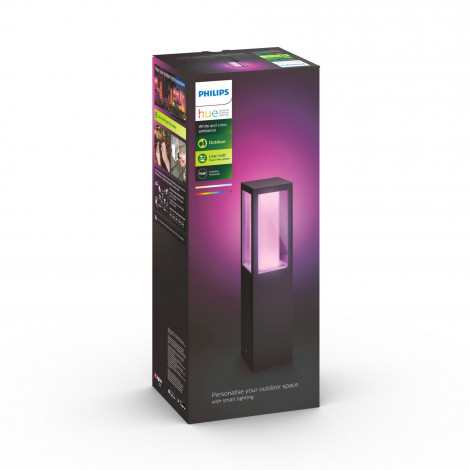Philips Hue WCA Impress Outdoor Pedestal Lantern 24V | 8 W | 2000-6500 Hue White Colour Ambiance