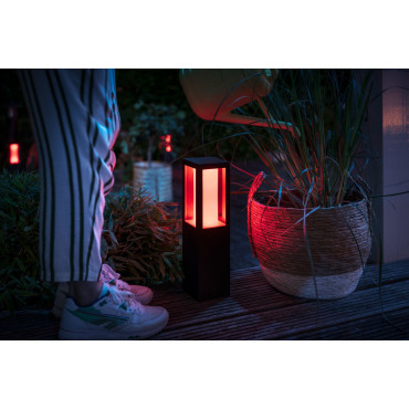 Philips Hue WCA Impress Outdoor Pedestal Lantern 24V | 8 W | 2000-6500 Hue White Colour Ambiance
