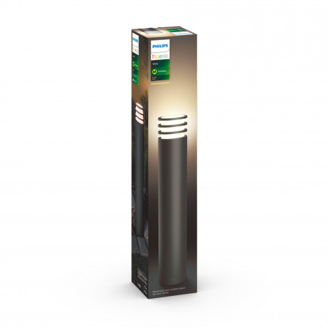 Philips Hue Lucca Outdoor Post Lantern | E27 | 9.5 W | Warm white