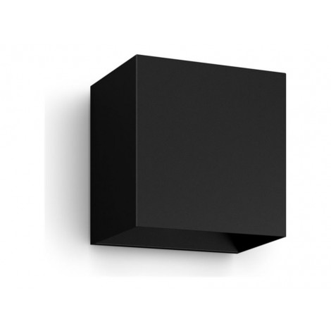 Philips Hue WCA Resonate Outdoor Downward Wall Lantern, Black | 8 W | 2000-6500 Hue White Colour Ambiance