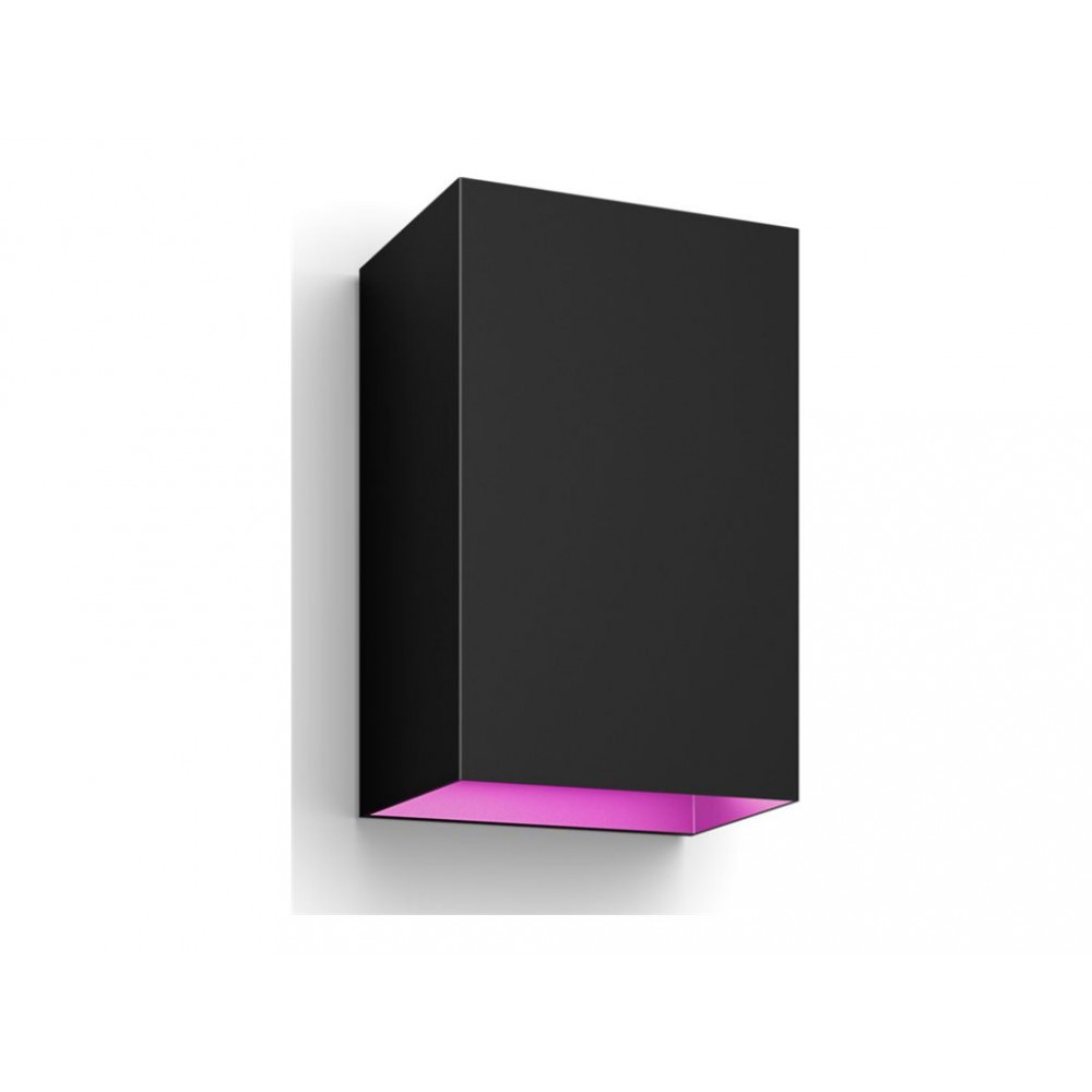 Philips Hue WCA Resonate Outdoor Wall Lantern, Black | 8 W | 2000-6500 Hue White Colour Ambiance