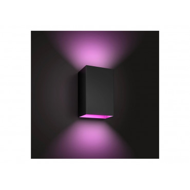 Philips Hue WCA Resonate Outdoor Wall Lantern, Black | 8 W | 2000-6500 Hue White Colour Ambiance