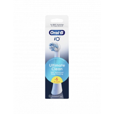 Oral-B | Replaceable toothbrush heads | iO UltimateClean | Heads | For adults | Number of brush heads included 6 | White