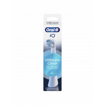 Oral-B | Replaceable toothbrush heads | iO UltimateClean | Heads | For adults | Number of brush heads included 4 | White
