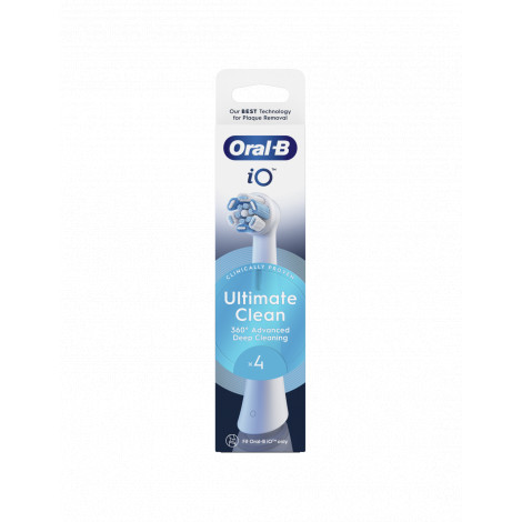 Oral-B | Replaceable toothbrush heads | iO UltimateClean | Heads | For adults | Number of brush heads included 4 | White
