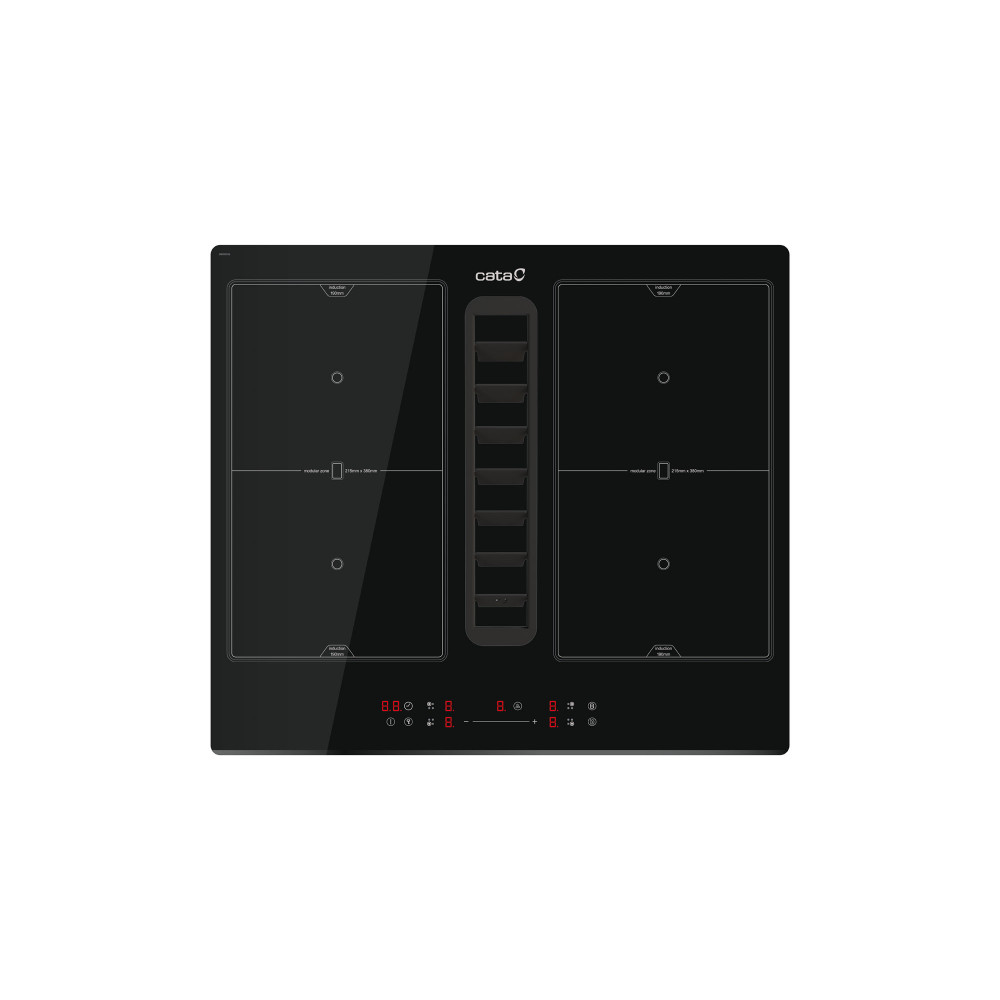 CATA Venting Hob | IAS 6024 | Induction | Number of burners/cooking zones 4 | Slider | Black | CATA | Hob with Hood | IAS 6024 |