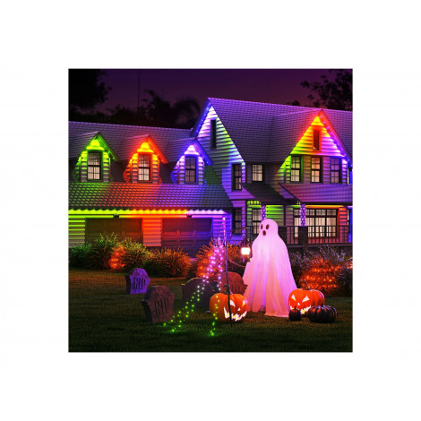 Nanoleaf Smart Multicolor Permanent Outdoor Lights Expansion Pack, 5m
