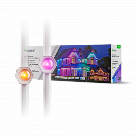Nanoleaf Smart Multicolor Permanent Outdoor Lights Smarter Kit, 15m | 16+ Million Colours