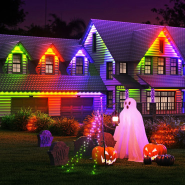 Nanoleaf Smart Multicolor Permanent Outdoor Lights Smarter Kit, 15m | 16+ Million Colours