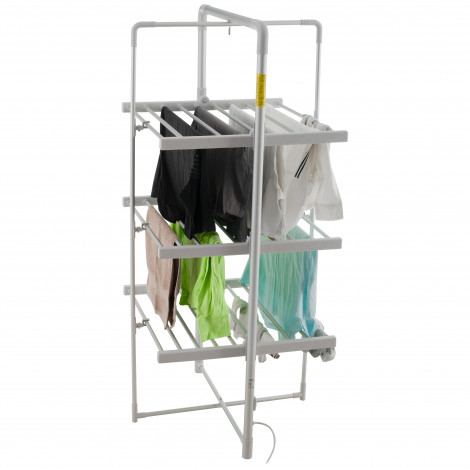 Adler | Foldable Electric Clothes Dryer | AD 7829 | 300 W | Silver/White