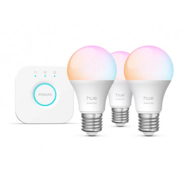 Philips Hue E WCA 806 A60 E27 3kit EU | E27 | 8 W | 16 million colours, White and colour light