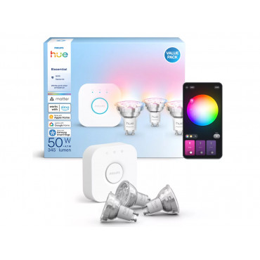 Philips Hue E WCA 345 GU10 3kit EU | GU10 | 3 W | 16 million colors, White and colored light