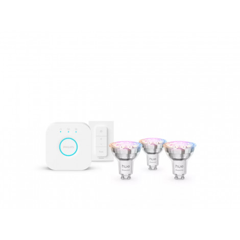 Philips Hue E WCA 345 GU10 3kit SW EU | GU10 | 4.7 W | 16 million colors, White and colored light