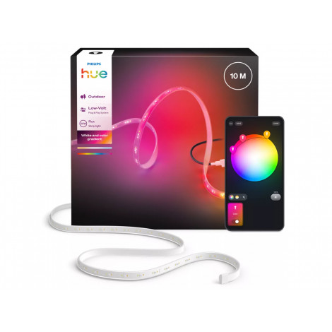 Philips Hue Flux Lightstrip for outdoor use, 10 m | 30 W | Bluetooth, Zigbee