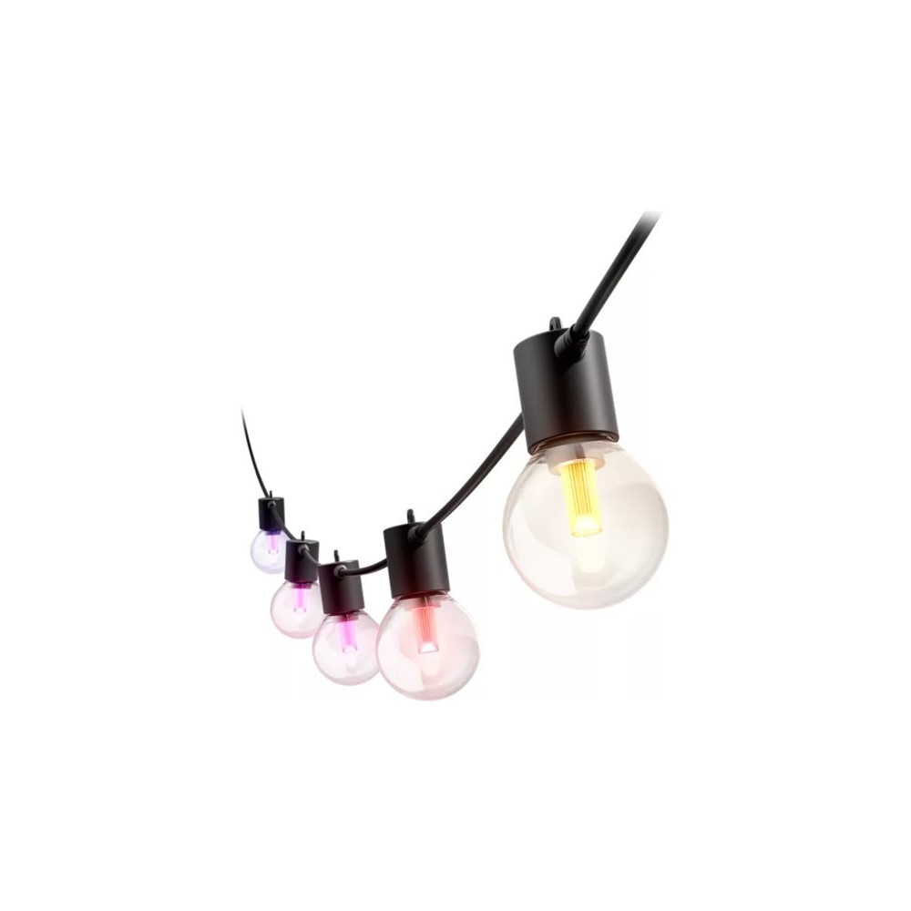 Philips Hue Festavia Globe Outdoor String Lights, 7m Extension | 30 W | Bluetooth, Zigbee