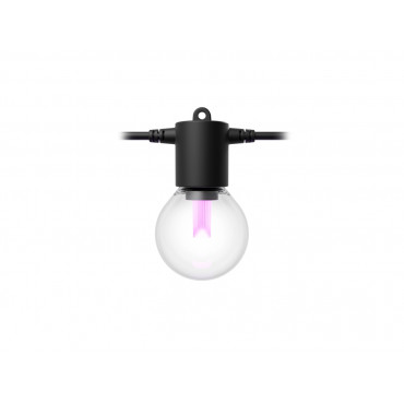Philips Hue Festavia Globe Outdoor String Lights, 7m Extension | 30 W | Bluetooth, Zigbee
