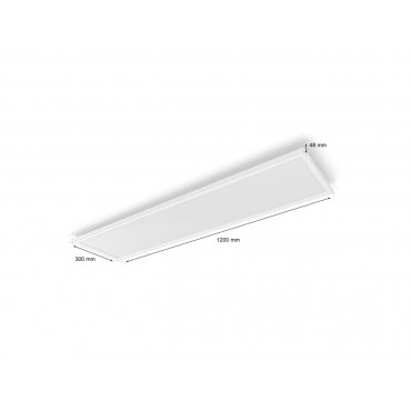 Philips Hue Surimu rectangular panel light, 120 x 30 cm | 2000-6500 Hue White Color Ambiance | Bluetooth, Zigbee