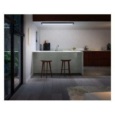 Philips Hue Aurelle rectangular panel light, Black, 120 x 30 cm | 2200-6500 Hue White Ambiance