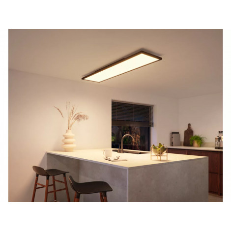 Philips Hue Aurelle rectangular panel light, Black, 120 x 30 cm | 2200-6500 Hue White Ambiance