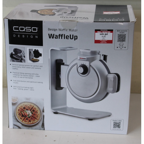SALE OUT. Caso WaffleUp | Waffle Maker | 800 W | Number of pastry 1 | Waffle | Silver | UNPACKED, DAMAGED PACKAGING, MISSING INN