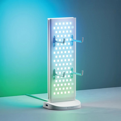 Nanoleaf Pegboard Desk Dock, White | 15 W | RGB
