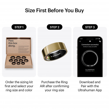 Ultrahuman | Ring Air | Bionic Gold | Size 10 | Smart Ring