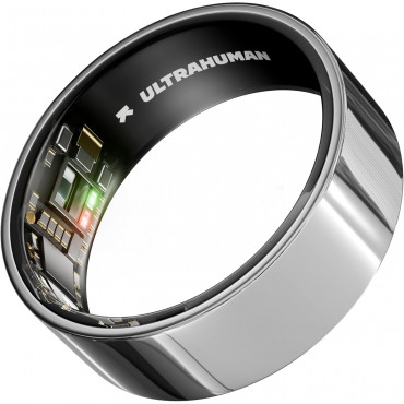 Ultrahuman | Ring Air | Space Silver | Size 12 | Smart Ring