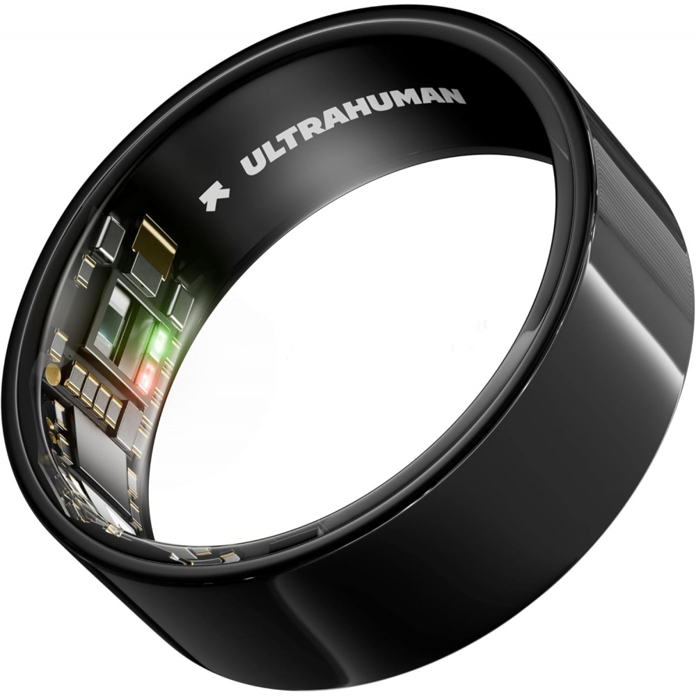 Ultrahuman | Ring Air | Aster Black | Size 12 | Smart Ring