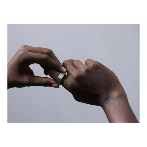 Ultrahuman | Ring Air | Raw Titanium | Size 8 | Smart Ring