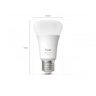 Philips Hue WCA 1100 A60 1P EU | E27 | 8.1 W | White and colour light | Bluetooth and Zigbee