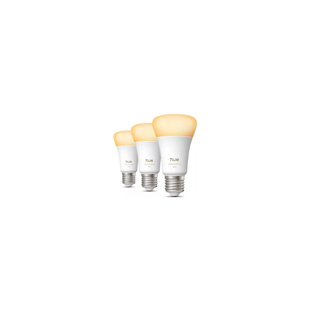 Philips Hue WA 810 A60 3P EU | E27 | 6 W | Warm to cool white light | Bluetooth, Zigbee