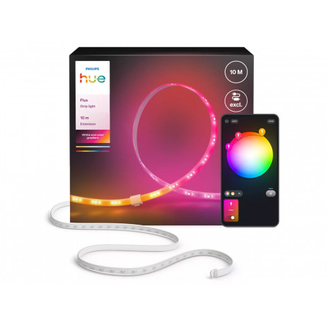 Philips Hue Flux strip light extension, 10 m | 60 W | Bluetooth, Zigbee