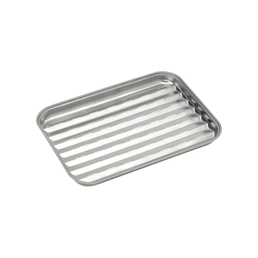 Barbecook | Reusable stainless steel grill pan, 34.5 x 24 x 3 cm | BC-ACC-7079