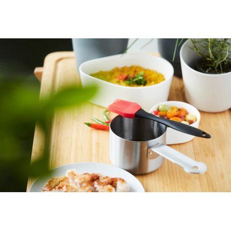 Barbecook | Stainless steel saucepot with brush, 10.5 x 7.5 x 23 cm | BC-ACC-7211