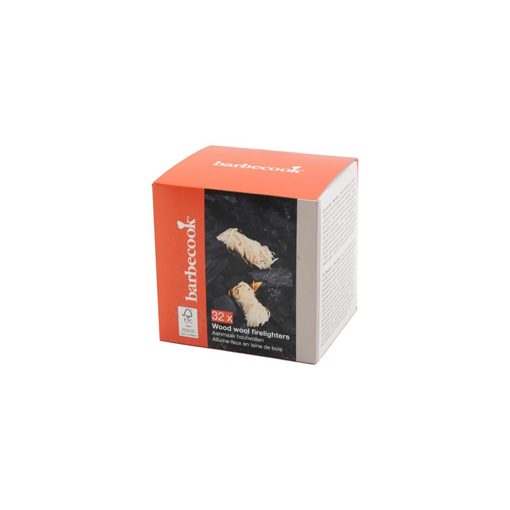 Barbecook | Wood wool firelighters 32 pieces FSC (per 12pcs) | BC-ACC-7426