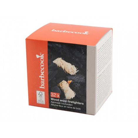 Barbecook | Wood wool firelighters 32 pieces FSC (per 12pcs) | BC-ACC-7426