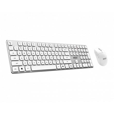 MSI FORGE K210 WIRELESS COMBO WHITE US | Keyboard and Mouse Set | Wireless | Mouse included | US | White